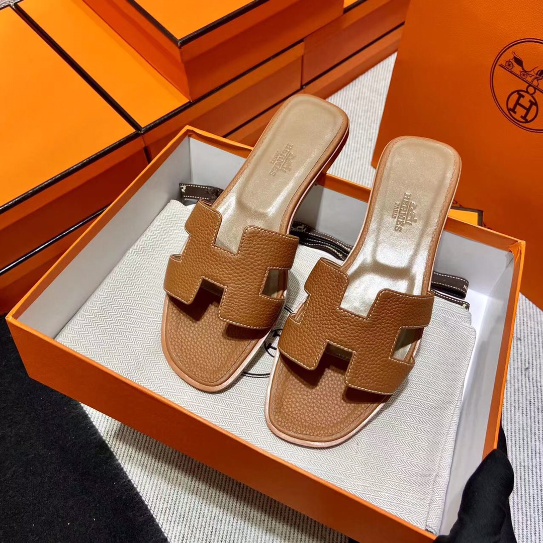 에르메스 올수공 오란 슬리퍼 샌들 토고 42